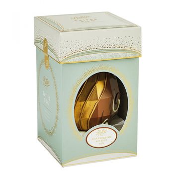 Milk Chocolate Art Deco Egg in Box