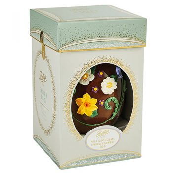 Milk Chocolate Spring Flowers Egg in Box